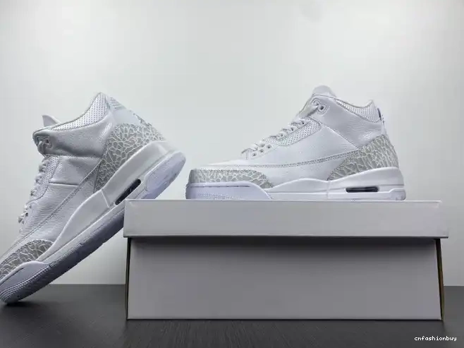 'Triple Air Jordan PS 429487-111 3 Retro White' 0613
